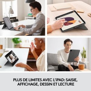 Logitech Klawiatura i etui - Tablet - Logitech - COMBO TOUCH IPAD AIR PRO 12.9 - APPLE 2