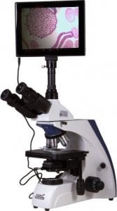 Mikroskop Levenhuk Trójokularowy profesjonalny mikroskop cyfrowy Levenhuk MED D30T LCD 1