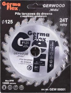 Germa Flex Piła tarczowa do drewna - 24 zęby Gerwood 125x22,2 1