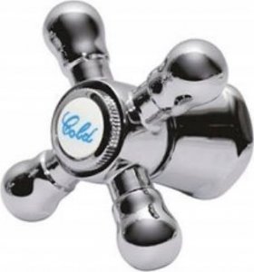 Tycner POKRĘTŁO BATERII RETRO CIEPŁA/ZIMNA WODA WIELOKLIN 2