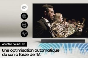 Soundbar Samsung SAMSUNG  HW-B450 2.1-kanalowy soundbar 300 W + 6,5-calowy bezprzewodowy subwoofer + Adaptive Sound Lite + tryb gry + wzmocnienie basów 5