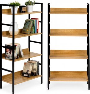 ModernHome Regał drewniany industrialny szafka półki na książki loft 1