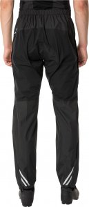 Vaude Spodnie przeciwdeszczowe męskie Kuro - czarne L 5