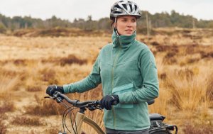 Vaude Kurtka polarowa sportowa damska Yaras - zielona 40 2