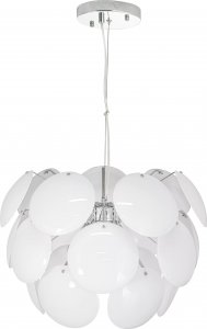 Lampa wisząca Mdeco Biała lampa wisząca ELM6736/3 8C WHITE GL szklane spodki 1