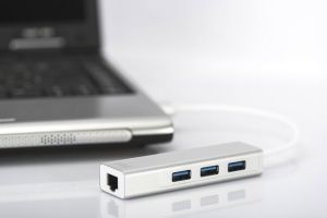 HUB USB Digitus 1x RJ-45  + 3x USB-A 3.0 (DA-70250-1) 2