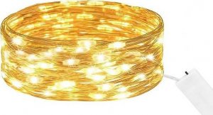 Lampki choinkowe Springos 10 LED białe ciepłe 2