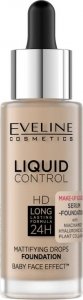 Eveline Eveline Liquid Control HD Podkład do twarzy z dropperem nr 035 Natural Beige  32ml 1