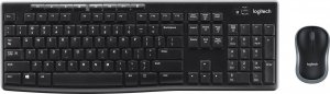 Klawiatura + mysz Logitech Logitech MK270 klawiatura Dołączona myszka RF Wireless Skandynawia Czarny 1