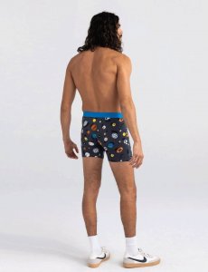 SAXX Bokserki męskie szybkoschnące SAXX VIBE Boxer Brief piłki - szare S 4