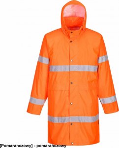 Portwest H442 - Płaszcz wodoodporny, ostrzegawczy 100cm - pomarańczowy L 1