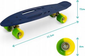 Deskorolka Deskorolka Dla Dzieci Fiszka Kauczuk Koła Abec-7 3