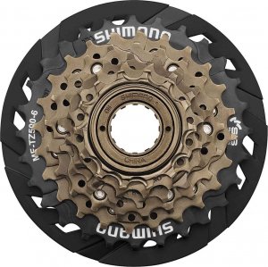 Shimano Wolnobieg Shimano 6-rzędowy MF-TZ500 14- 28 brązowy z protektorem Uniwersalny 1