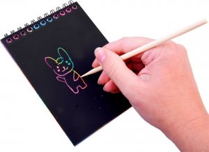 Jokomisiada Notes Tęczowa zdrapywanka z rysikiem ZA3913 3