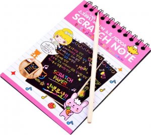 Jokomisiada Notes Tęczowa zdrapywanka z rysikiem ZA3913 5