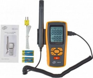 Benetech Termo-higrometr z termoparą GM1361 4