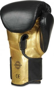 DBX BUSHIDO Rękawice bokserskie  "Hammer - Gold"  ze skóry naturalnej  12oz 2346 7