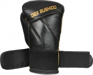 DBX BUSHIDO Rękawice bokserskie  "Hammer - Gold"  ze skóry naturalnej  12oz 2346 8