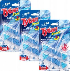 Tytan Tytan 3w1 kostka do WC ACTION3 ocean 6x40g PROMO 1