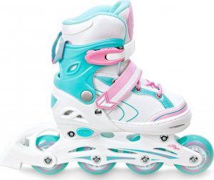 RAVEN Rolki Wrotki 3w1 Regulowane RAVEN Lia 27-30 Kółko LED przednie 2