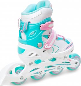 RAVEN Rolki Wrotki 3w1 Regulowane RAVEN Lia 27-30 Kółko LED przednie 4