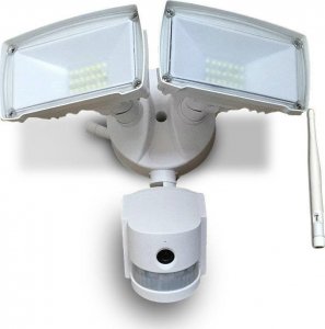 Naświetlacz V-TAC Naświetlacz halogen LED z Kamerą WiFi 18W Czujnik Ruchu Biały V-TAC VT-4818 zimny 600lm 1