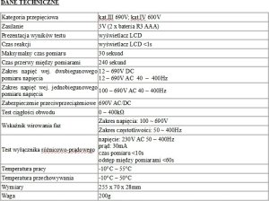 Uni-T Miernik Tester UT18D Próbnik Napięcia i Faz 2