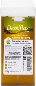 Depilflax wosk do depilacji Depilflax rolka oliwkowy 110 g 1