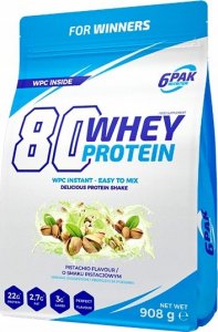 6PAK Nutrition 6PAK Nutrition 80 Whey Protein 908g Pistachio 1