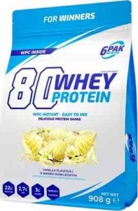 6PAK Nutrition 6PAK Nutrition 80 Whey Protein 908g Vanilia 1