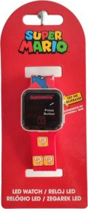 Euroswan Zegarek dziecięcy na rękę cyfrowy Super Mario 3
