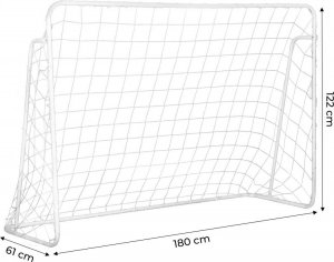 Bramka piłkarska z siatką do piłki nożnej 180x122cm Ecotoys* 5