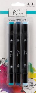 Markery, podwójna końcówka, 3 sztuki w zestawie, m 5