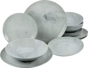 Luminarc Serwis obiadowy Diwali Luminarc 18 elementów marmur talerze dla 6 osób 6