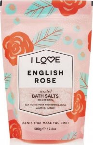 I love Scented Bath Salts kojąco-relaksująca sól do kąpieli English Rose 500g 1
