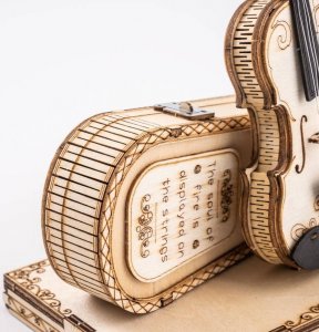 Robotime ROBOTIME Drewniane Puzzle 3D - Skrzypce 2