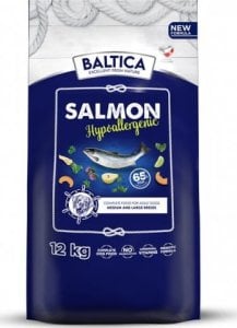 Baltica BALTICA Salmon Hypoallergenic Karma sucha dla psów średnich i dużych ras 12kg 1
