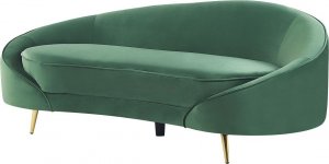 Beliani Sofa welurowa zielona SAVAR! 2