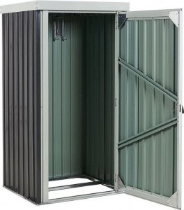 Beliani Stalowy domek narzędziowy szary UMBRIA! 5