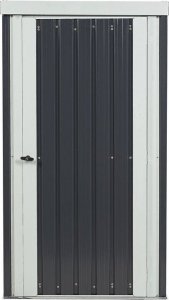 Beliani Stalowy domek narzędziowy szary UMBRIA! 6