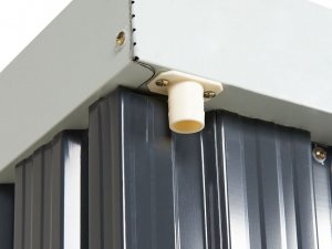 Beliani Stalowy domek narzędziowy szary UMBRIA! 9