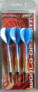 Best Sporting Plastikowe rzutki do darta 3 szt. Best Sporting niebieskie 2