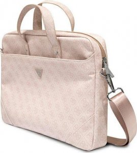 Torba Guess 4G Traingle Logo - torba na notebooka do 16" różowa (GUE002443) 2
