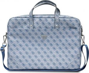 Torba Guess Guess Torba GUCB15P4TB 16" niebieski/ blue Saffiano 4G Hot Stamp Triangle Logo 1