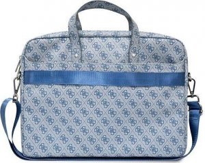 Torba Guess Guess Torba GUCB15P4TB 16" niebieski/ blue Saffiano 4G Hot Stamp Triangle Logo 3