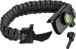 Neo Set 3 elementy (latarka czołowa, bransoletka survivalowa 5 w 1, Nóż składany) 63-033 9