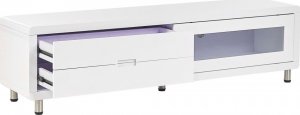 Beliani Szafka RTV biała PEMBORKE! 7
