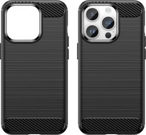 Hurtel Carbon Case etui iPhone 14 Pro elastyczny żelowy pokrowiec na tył plecki czarny 8