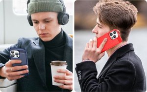 Hurtel Carbon Case etui iPhone 14 Pro elastyczny żelowy pokrowiec na tył plecki czarny 10