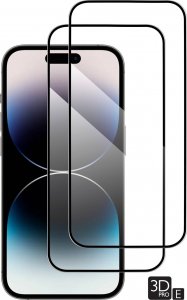 moVear 2 szt. | moVear GLASS mSHIELD 3D PRO-E do Apple iPhone 14 Pro (6.1") (kompatybilne z etui) Standard 3